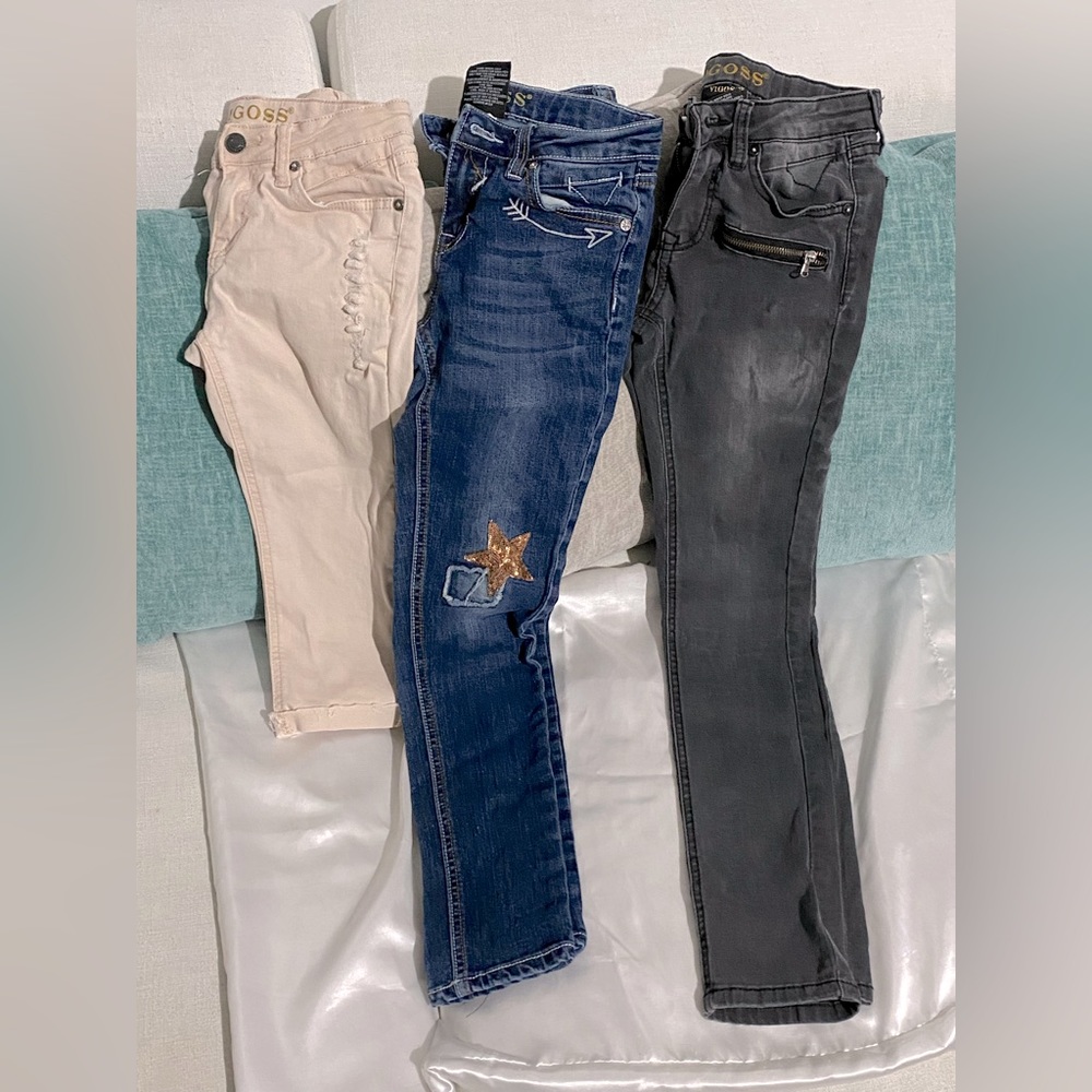 3 Pair girls size 12 Vigoss jeans